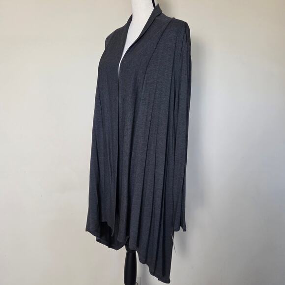 NWT Liz Claiborne Weekend Woman 3X Long Sleeve Open Cardigan Gray - Picture 6 of 16